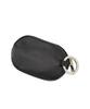 Russet Soft Leather Horizontal Pouch with Carabiner, RUZ1052189A0003, Free Size, Black