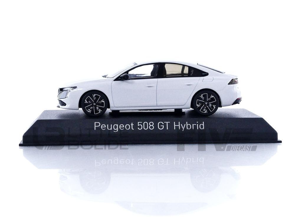 NOREV B Peugeot 508 GT Hybrid 23 Okenite White 1/43 Scale Model 475832