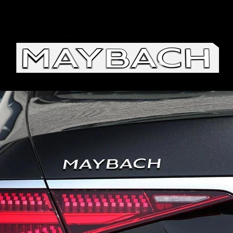C200 E200 New For Mercedes Benz MAYBACH letter badge car stickers for Mercedes Benz MAYBACH V12 S400L S600 rear trunk logo modif
