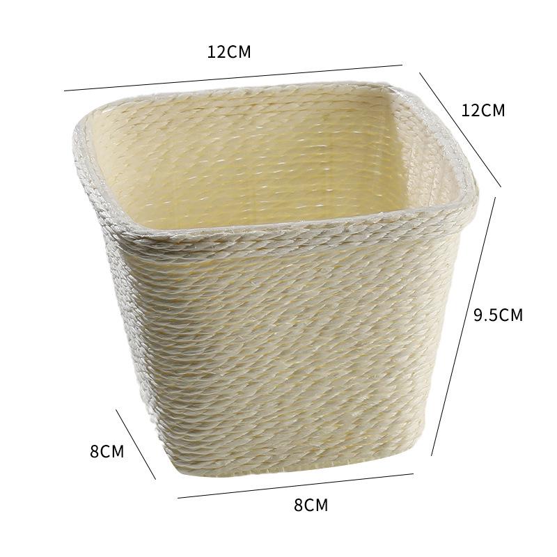 Waterproof Woven Paper Rope Flower Pots: Creative Succulent Basket Set