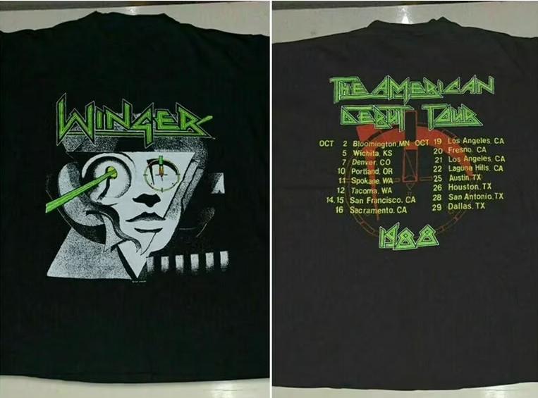 Winger Vintage 1988 The American Debut Tour T-shirt size S-5XL XXL