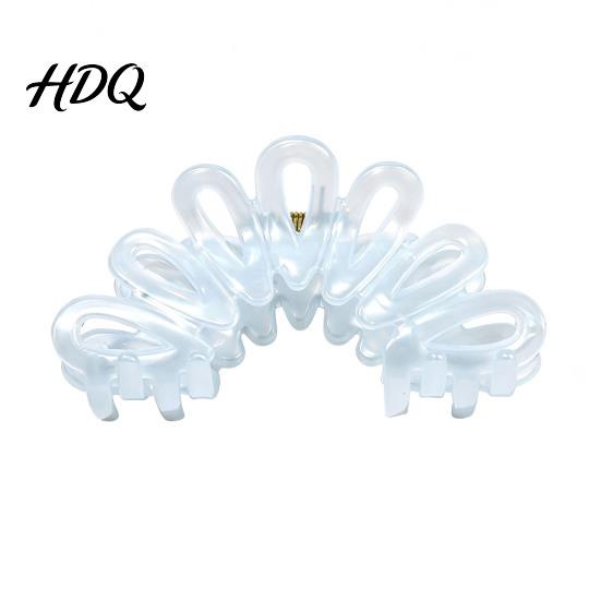 Hair Clip Back Head Shark Clip Large Hollow Petal Shape Claw Bun