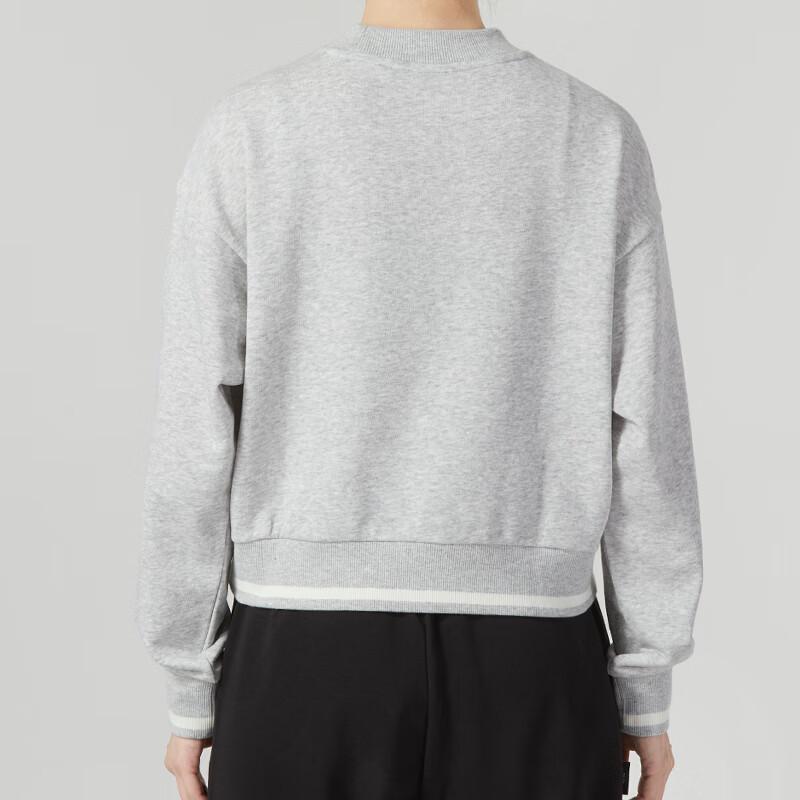 Puma Letter Print Sports Casual Pullover Sweatshirt Women Sweatshirt Gray 623597-04