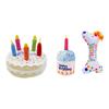 Dog Cake Toy Colorful Candles Bite Resistant Creative Funny Dog Gift Soft