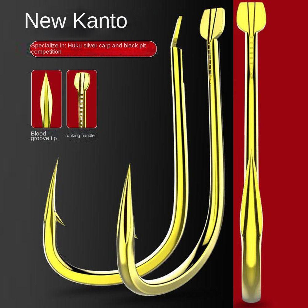 

50pcs Wacky Weedless Worm Hawksbill Single Hook High Carbon Steel Fishing Hooks fishing