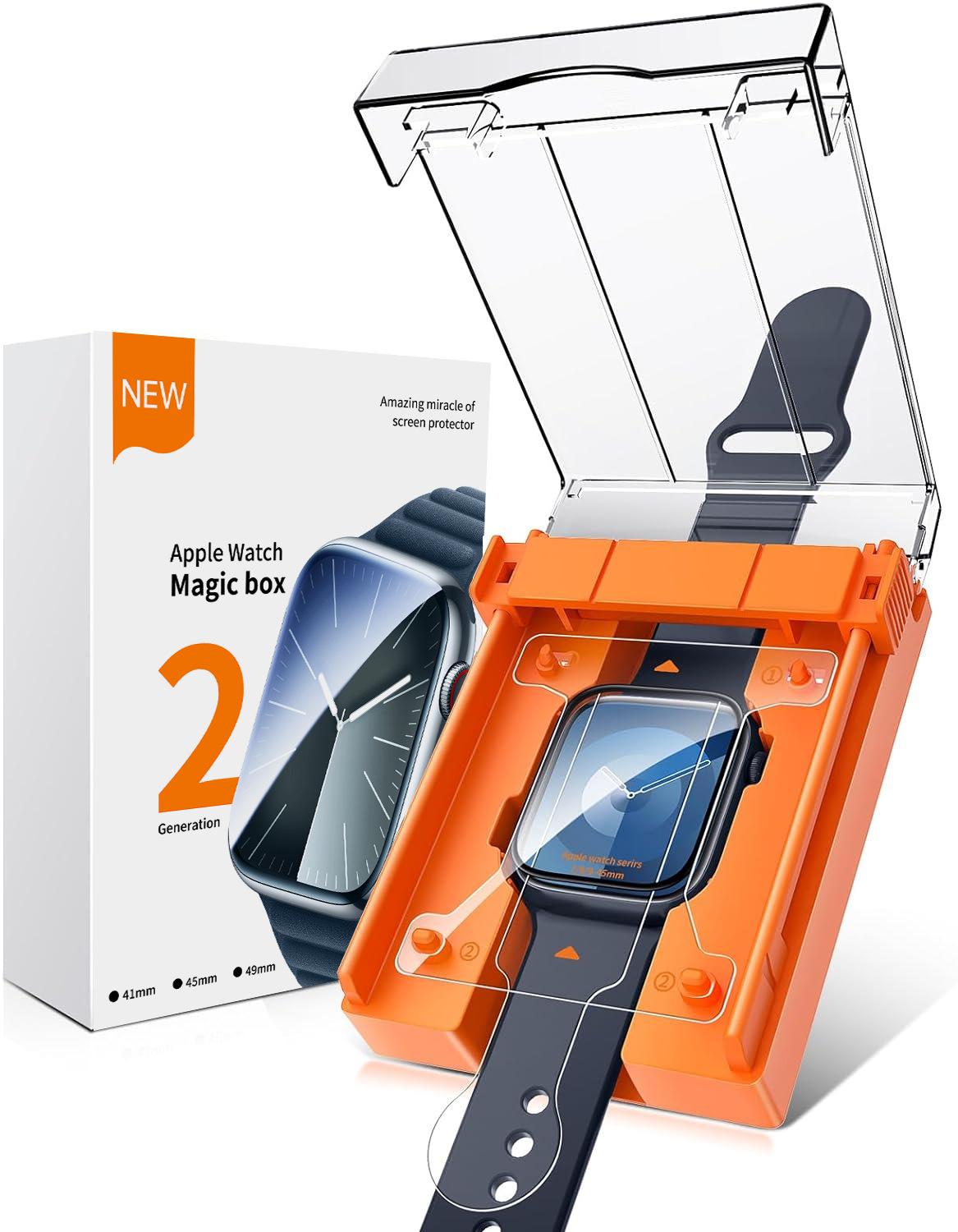 

Applicable to Apple iwatch clean cabin watch film s9/8/7/6/5/4/se film artifact ultra second sticker box 40mm (applicable to s4/5/6/se)