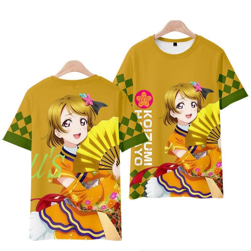 Anime LoveLive! Superstar!! 3D T Shirt Women Men Summer Fashion Round Neck Short Sleeve