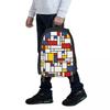 Piet Mondrian Student Backpack School Bag Hiking Travel Daypack for Boys Girls Fashion Bookbag Shoulder Bags