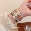 Baroque Pearl Splicing Bracelet Light Luxury Personality Niche Design Bracelet Versatile High-end Jewelry