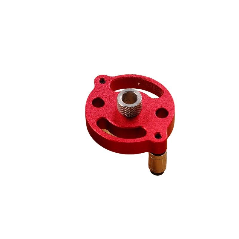 Woodworking Vertical Punch Locator - Red Positioning Tool with Stainless Steel Drill Bits (6/8/10mm) for Home Improvement