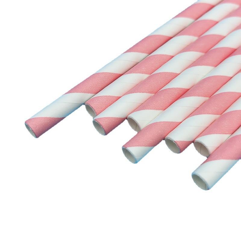 

Eco-Friendly Colorful Striped Paper Straws – Degradable & Disposable for Creative Parties & Coffee.