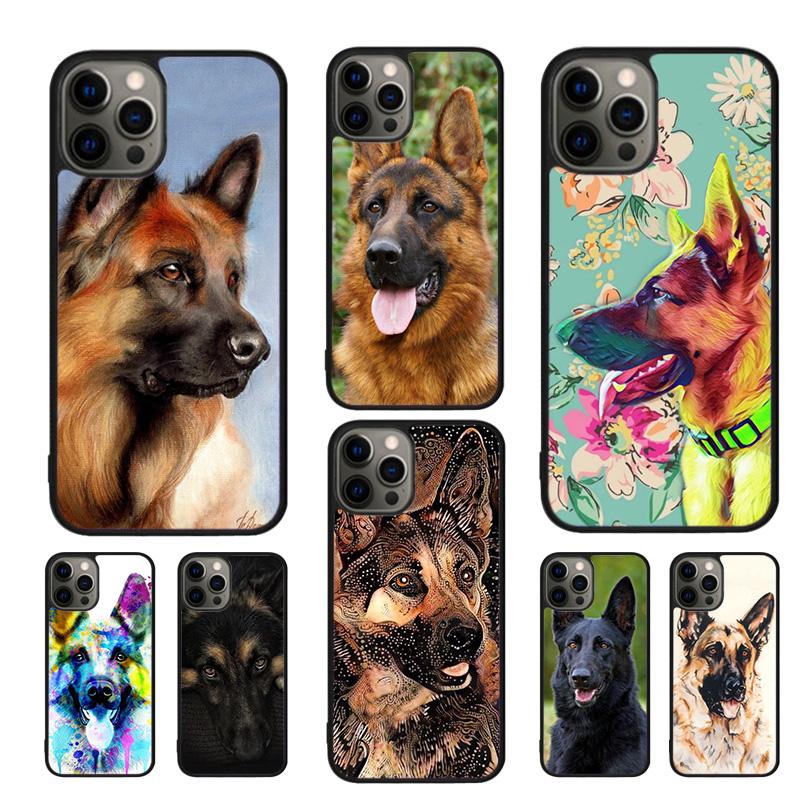 German Shepherd Dog Phone Case For iPhone 17 Air 16 15 14 11 12 13 Pro MAX Plus coque Cover Shell