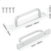 2pcs Sliding Barn Door Handle, Aluminium Alloy Cabinet Door Handle Hardware for Wardrobe Cupboard Closet Garage Shed with Screws
