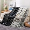 1Pc Butterfly Print Flannel Blanket, High quality Comfortable for All Seasons, Home Decor, Warmth and Comfort, Perfect for Christmas Gifts W35
