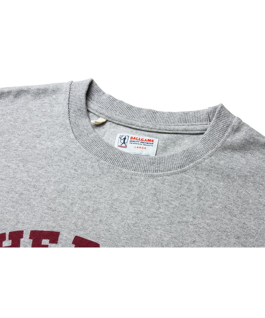 Deoleseukyu Ballgame Graphic Tee [Melange Grey]