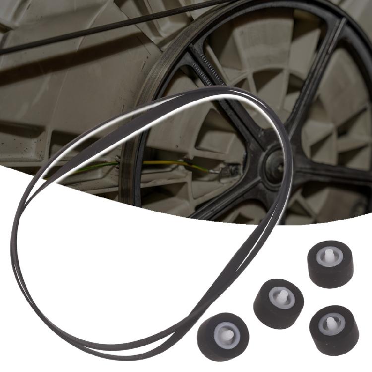 Cassette Deck Tape Recorder Belt Pulley Wheel Rubber Belts Set for RSCH404X 510X Double Card Combination Sound System