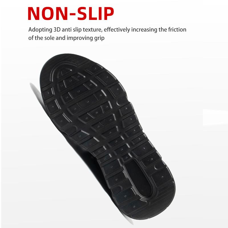 Plus Size 39- 48 Lightweight Men's Safety Shoes Anti-smash Anti-puncture Work Sneakers Steel Toe Shoes Protective Safety Boots