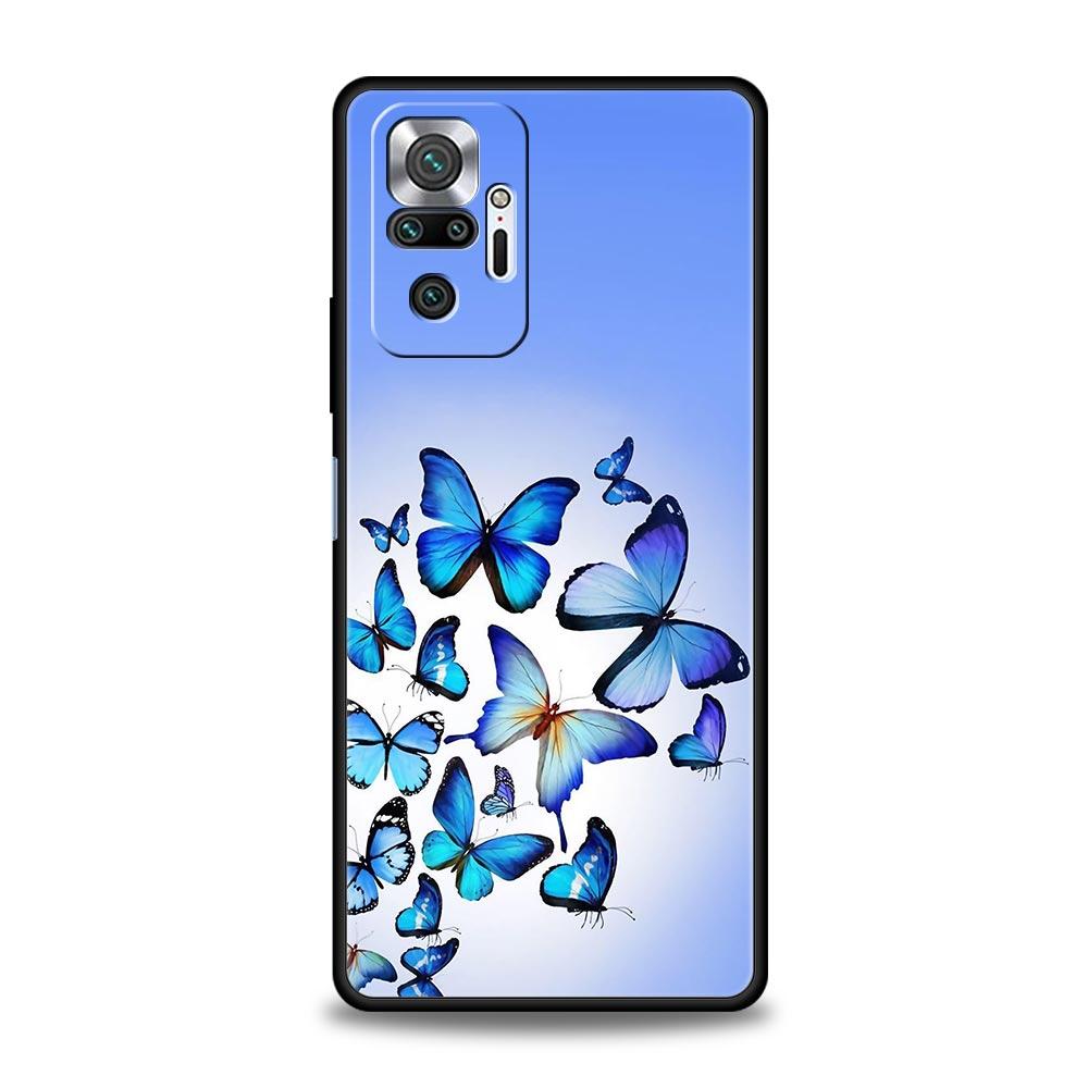 

Cute butterfly Fashion Phone Case For Xiaomi Redmi Note 13 12 5G 11 10 Pro Plus 4G 9S 9 8 7 9T 13C 10C 9C 9A Soft Silicone Cover Redmi 9T