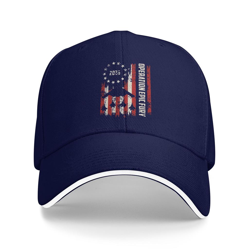 Operation Epics Fury Retro Style Baseball Cap Outdoor Sport Quality Trucker Hat Unisex Streetwear Custom Logo Baseball Caps