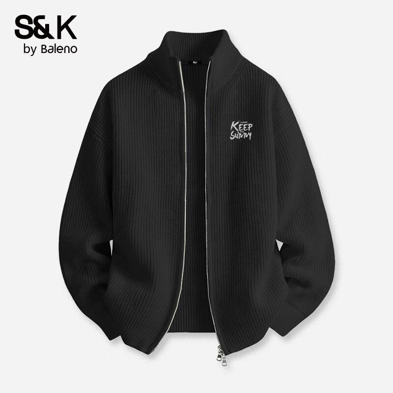 

Baleno Men s Thermal Full-Zip Stand Collar Cardigan XL