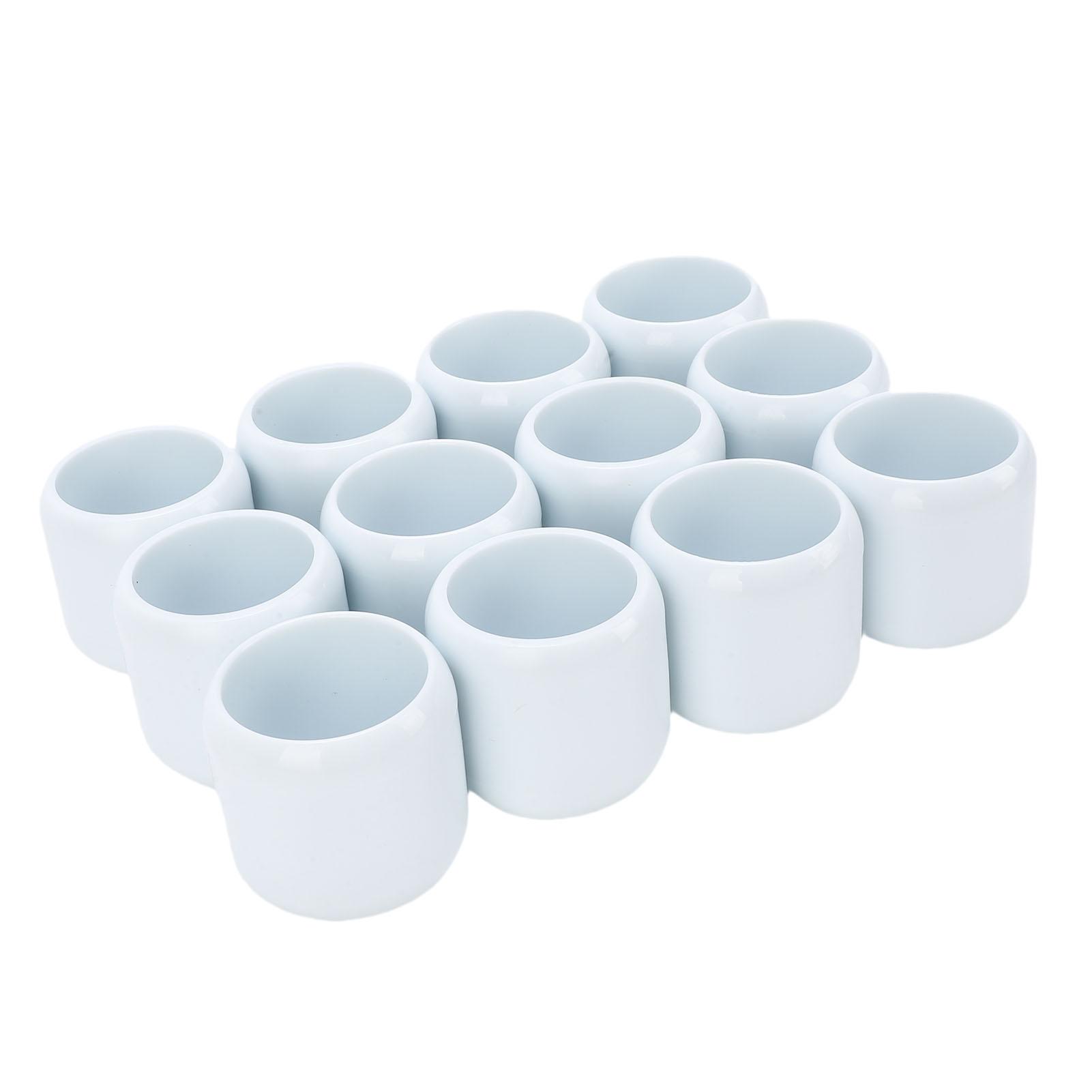 

12Pcs Full Swing Limited Practice Balls Short Distance Golfers Training Aid ABS Plastic Compact Portable for Improving Hitting Accuracy White
