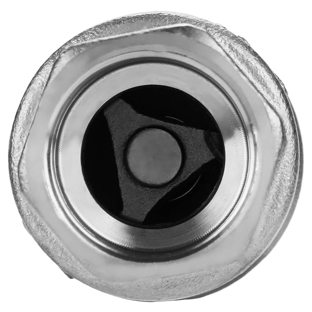 Check Valve,In-line Check Valve 3/4" Female Thread In-line Spring Check Valve Stainless Steel Vertical Valve WOG 1000