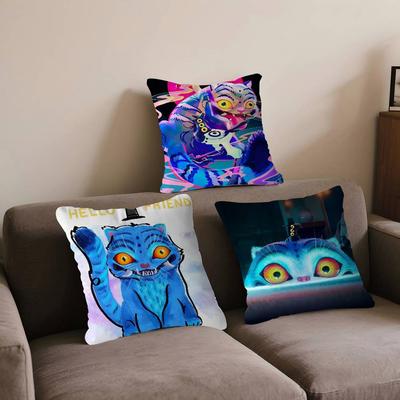 KPop Cazadores de Demonios Almohada Tigre Regalo Decoración Hogar Oficina Dormitorio Sofá Funda de Cojín para Coche 45x45