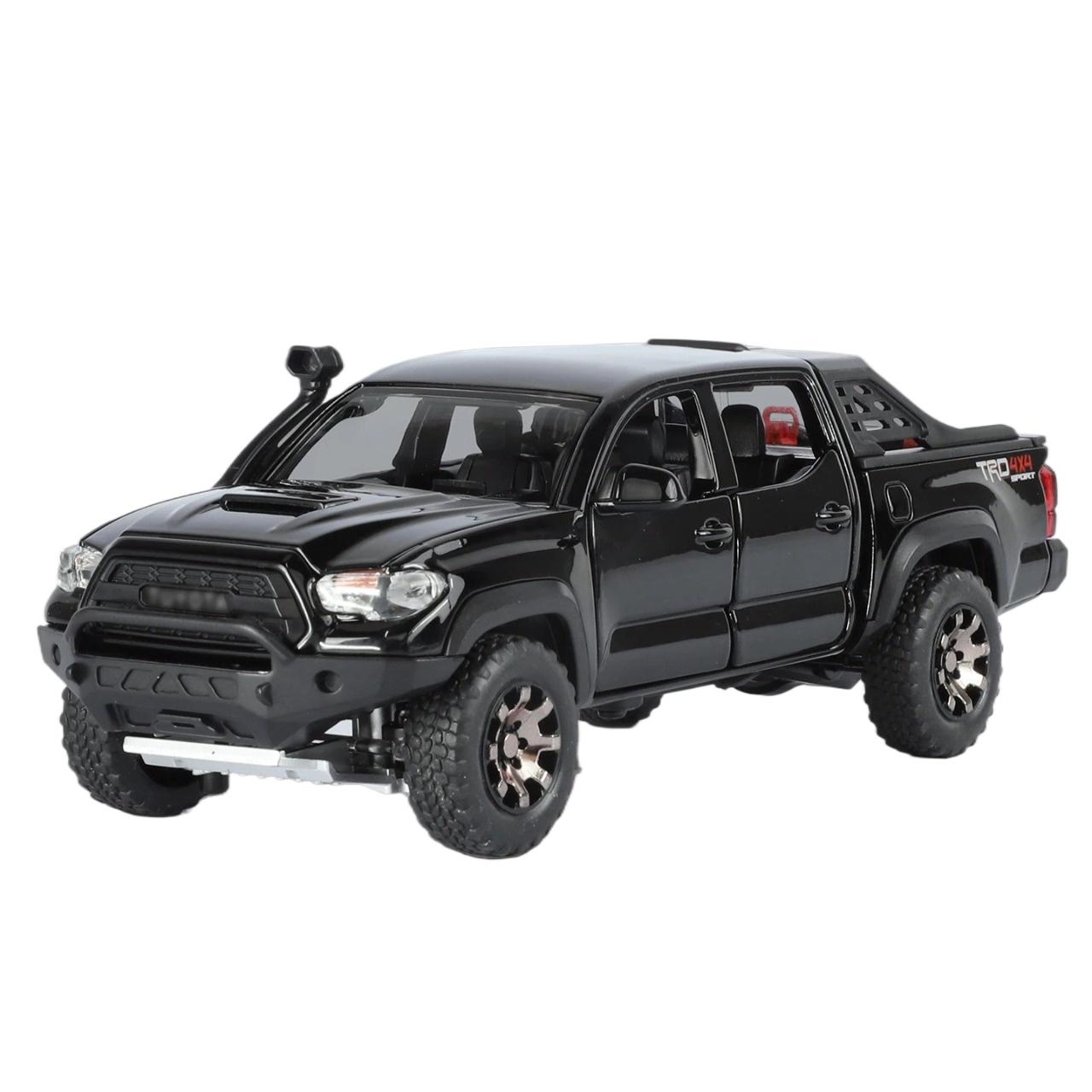 

1/32 Toyota Tacoma Сплавна Модель Пікапа Литі Металеві Позашляховики Модель Автомобіля Висока Імітація Звук і Світло Дитяча Іграшка Подарунок чорний