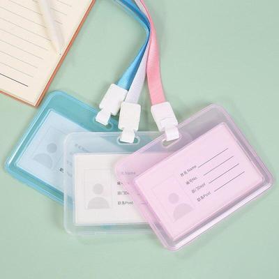 1Pc Transparent Card Cover Women Men Student Bus Card Retractable Badge Reel Holder Business Credit Cards Bank ID Card Clip