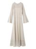Snidel Lace JQ Knit Dress SWNO242077 Women's (Beige)