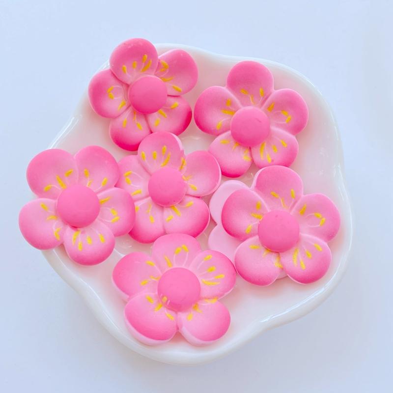 

10Pcs New Cute Mini Cherry Blossom Collection Flat Back Resin Scrapbooking DIY Jewelry Craft Decoration Accessorie
