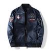 Tuta da volo in cotone reversibile Giacca bomber Cappotto in cotone Spallina Logo aquila Giacca alla moda trendy