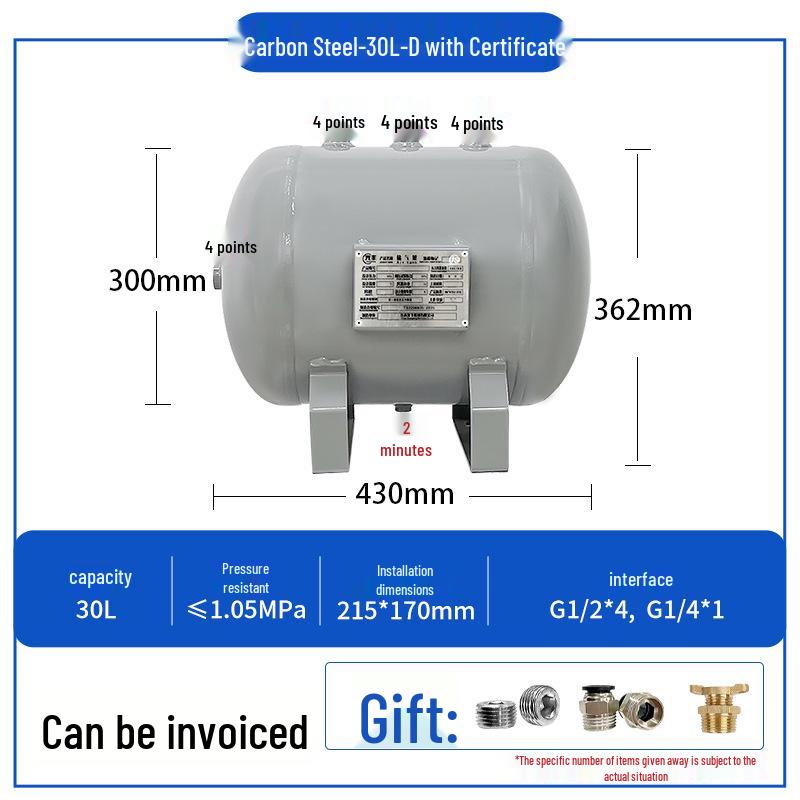 Compact Air Tanks 2L-60L - Ideal for Compressors and Vacuum Systems