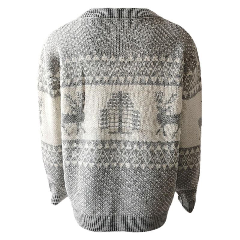 Christmas Sweater Women Christmas Deer Warm Knitted Long Sleeve Sweater Jumper Top Winter Autumn Pullovers
