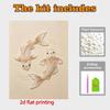 Koi Fish Pearl Art Painting Home Wall Decor Pearl Gemstone Painting Picture Crafts Adult/Beginner Gift Creative Home Decor Unframed DIY Craft Art
