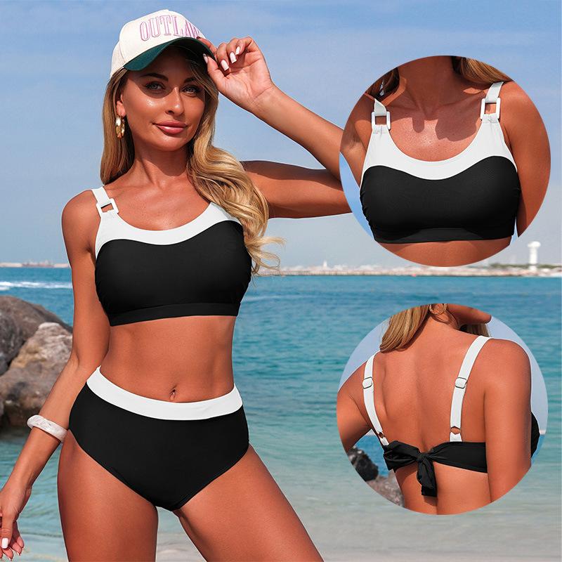 European and American Swimsuits New Split Swimsuits Women's Sports Bikini Spot