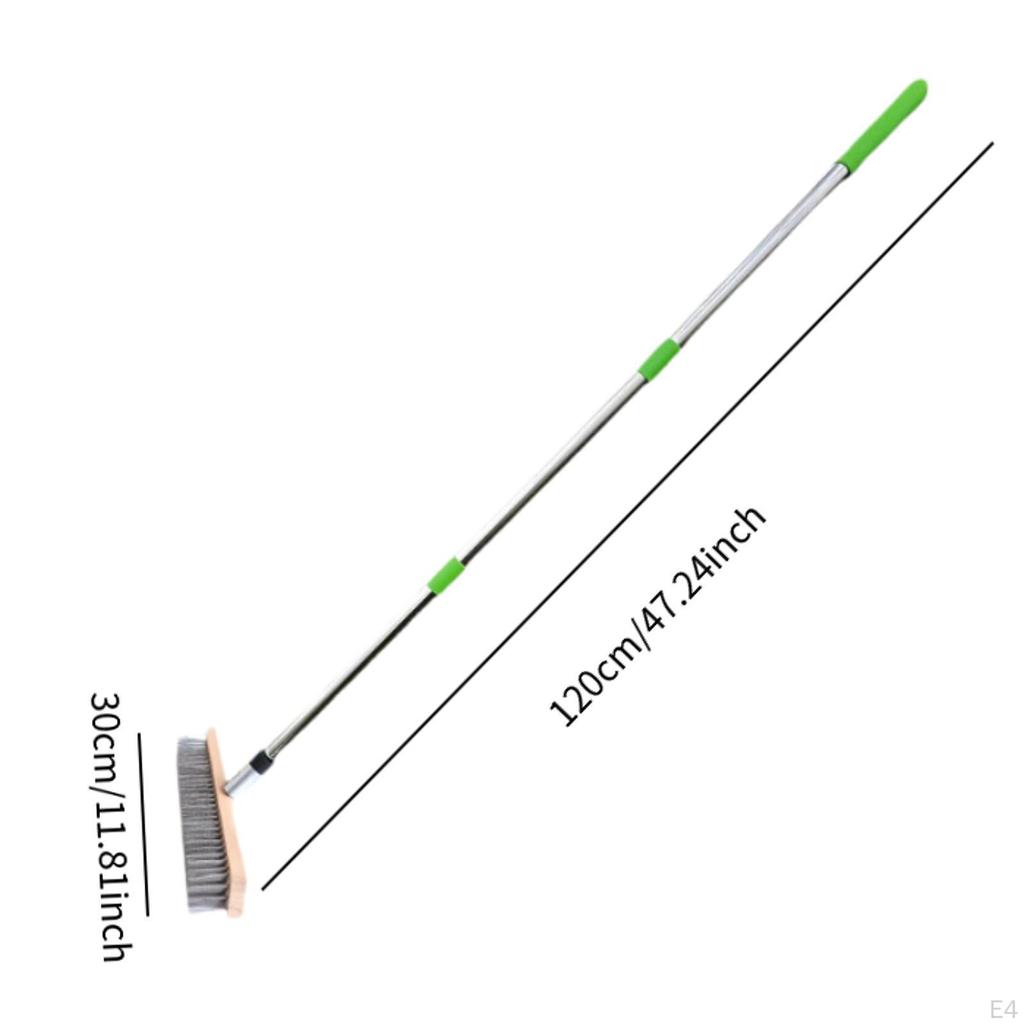 Stainless Steel Wire Floor Brush Cleaning Tool Outdoor Cement Scrub Scrubber