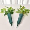 Plastic Garden Floral Stake Container For Burial Sites Windproof Design Simple Installation Maintain Floral Presentation