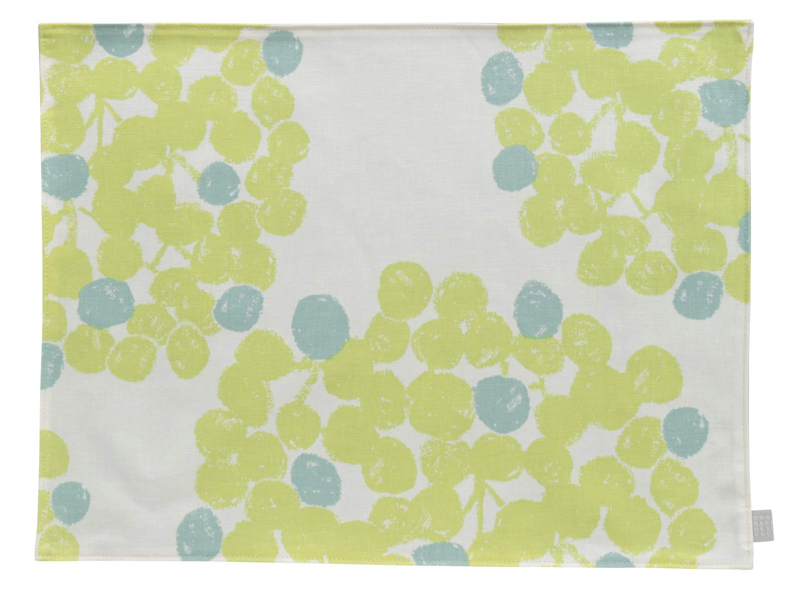 

Квартальный отчет Плавающее W46 x Двустороннее Сделано в Японии (Риеко Ока) Подставка под тарелку, Зеленая, Прибл.. В35см, Хлопково-льняная ткань,