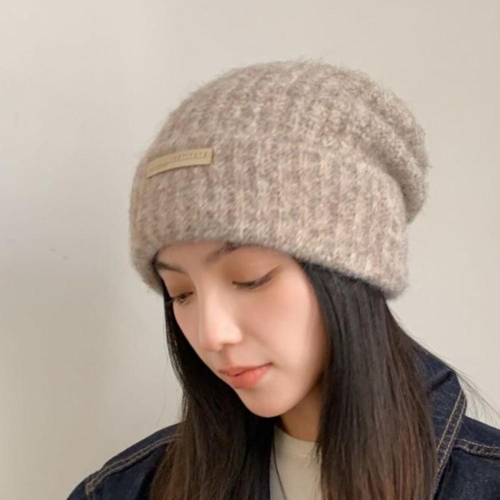 Soft Plush Woolen Hat Korean Style Brimless Beanie Cap Fashion Knitted Pullover Hat  Gifts