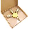 Air Splitter 3-Way Manifold Hex Style with 3 Pieces Brass Industrial Coupler and 1/4" Plug,Air Compressor Hose Accessories Quick Connect Fittings