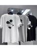 Women's Mickey Print Loose Cotton T-Shirt - Casual Korean Summer Style