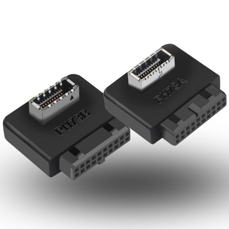 USB Front Panel Adapter TypeE to USB3.0 19/20PIN Adapter Internal Vertical Header Splitter for Type C Motherboards