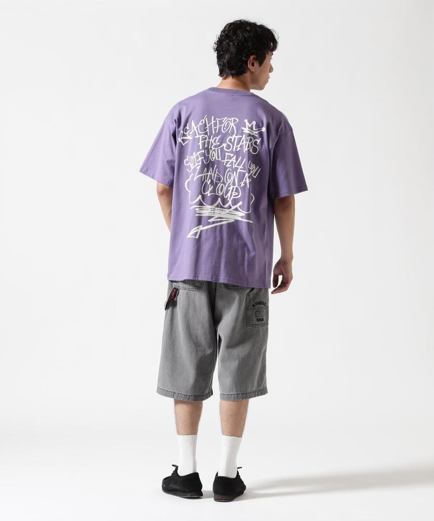 Avirex TAGGING SIGN T-SHIRT (WEB&DEPOT Exclusive) Men's Short Sleeve T-Shirt, Size L, 080, Purple, 783-5134084