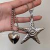 Korean Niche Design Silver Cross Necklace Female Long Clavicle Punk Retro Hottie Y2k Neck Jewelry