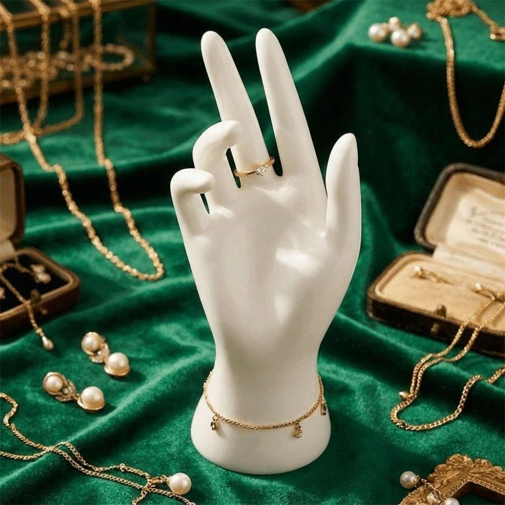 Elegant Mannequin Hand Model Realistic Ring Organizer  Jewelry Photography