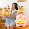 Cartoon Plush Toy Pig With Swimming Ring Cute Animal Soft Doll Gift For Kids