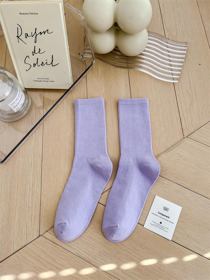 

Женские цветные носки средней длины фиолетового, оранжевого, розового и красного цветов для современных танцев с принтом акулы One Size