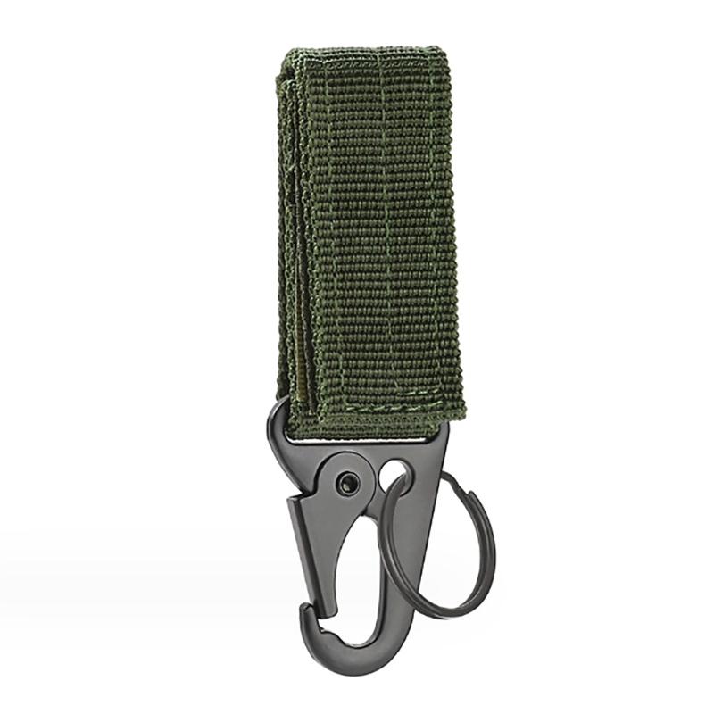 Professional Carabiner Keychain Keeper Key Holder Belt Key Keeper Webbing Tactic Hook Clip Belt Key Chain Loop Key Clips