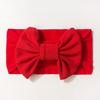 New thin baby headband, cute solid color bow children's headscarf, summer baby hair accessories